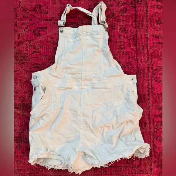 Madewell white Denim Overalls - Picture 1 of 2